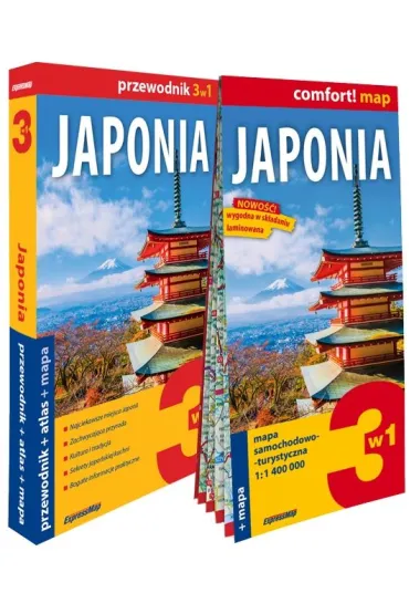 Japonia 3w1 przewodnik + atlas + mapa