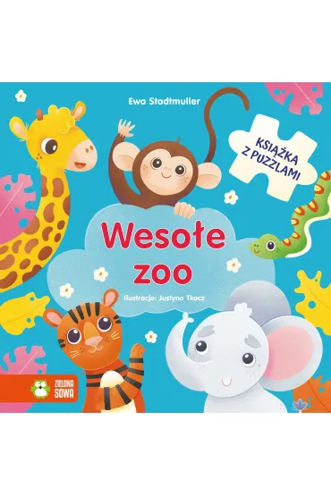 Wesołe zoo. Książka z puzzlami