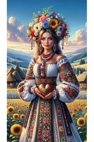 Diamentowa mozaika - Kobieta słowiańskie serce