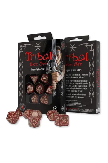 Zestaw Kości Plemiennych, czerwony i beżowy