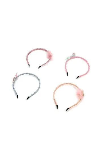 Opaska na włosy z ozdobną kokardką MIX