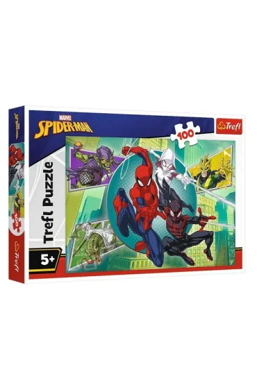 Puzzle 100 el. Spiderman Pajęczna