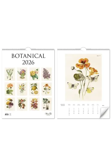 Kalendarz 2026 ścienny Botanika rośliny natura