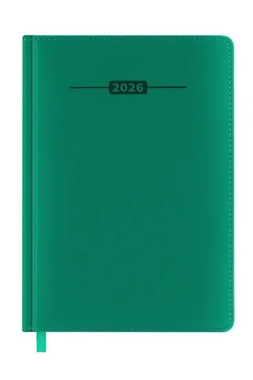 Kalendarz książkowy 2026 A5 zielony EASY