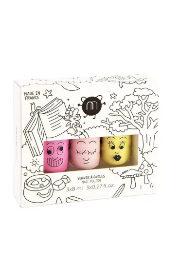 SET Kids Magic Forest zestaw lakierów do paznokci Dolly + Bella + Lulu