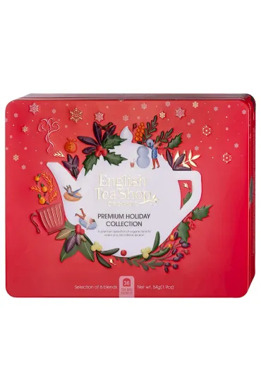 Zestaw herbatek w nowej, czerwonej puszcze