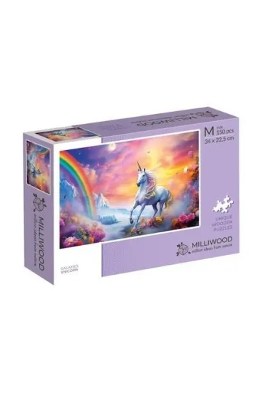 Puzzle drewniane 150 Galaxies Jednorożec