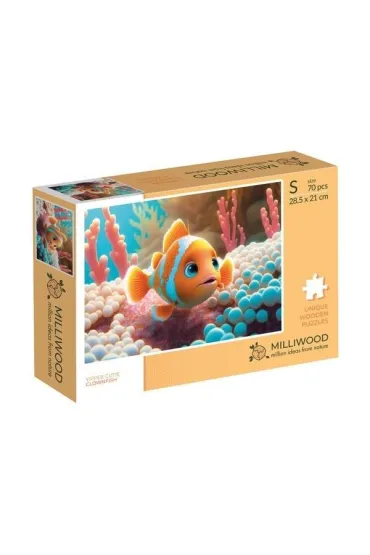 Puzzle drewniane 70el Yippee Cutie Rybka