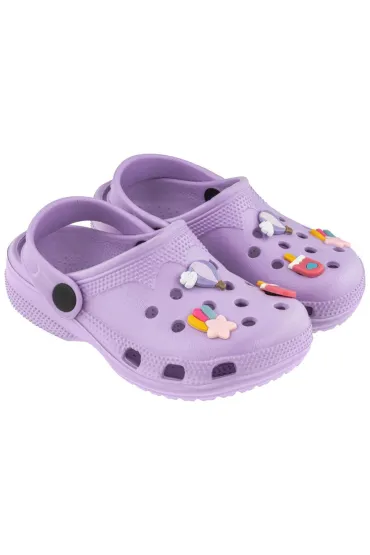 Clogi dziecięce liliowe rozm. 24