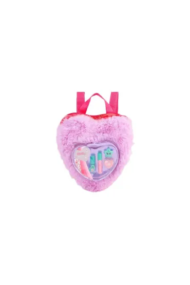 Zestaw do makijażu w puchatym plecaku