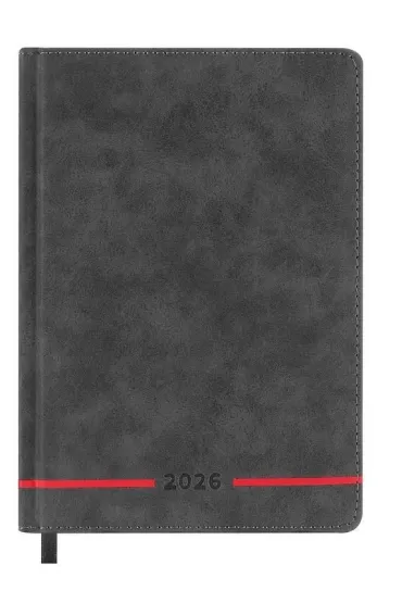 Kalendarz książkowy 2026 A5 czarny EASY