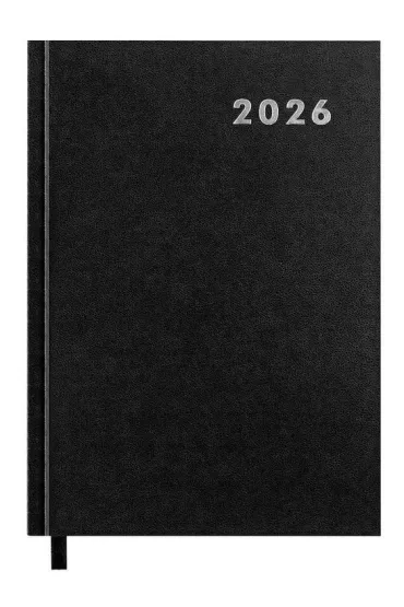 Kalendarz książkowy 2026 A5 czarny EASY