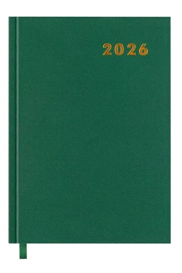 Kalendarz książkowy 2026 A5 zielony EASY