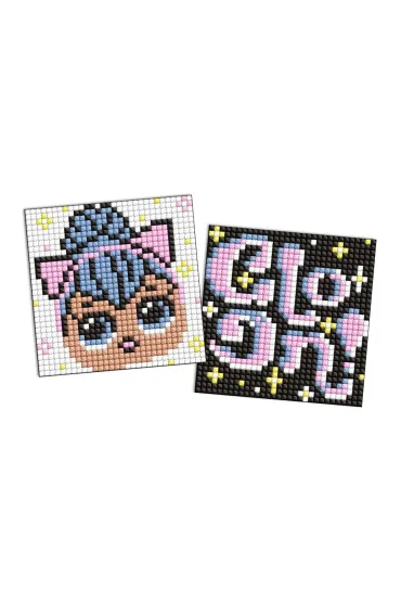 Diamentowa mozaika na magnes - LOL Surprise! Napis