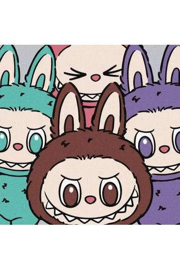 Malowanie po numerach - Ekipa Labubu