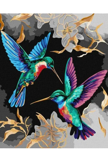 Malowanie po numerach - Taniec kolibra