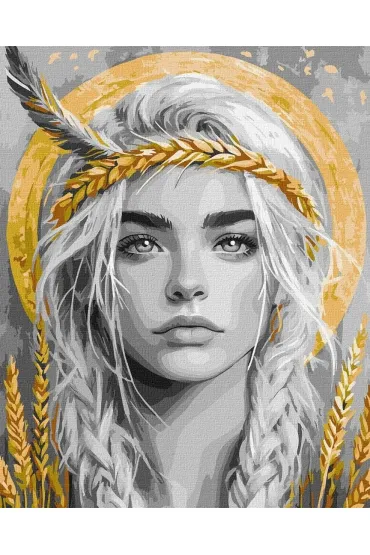 Malowanie po numerach - Kłoski we włosach