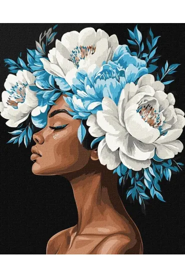 Malowanie po numerach - Niebieska harmonia