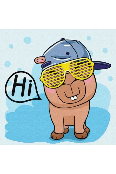 Malowanie po numerach - Cześć, Kapibaro Kids