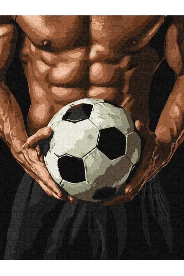 Malowanie po numerach - Tors piłkarza