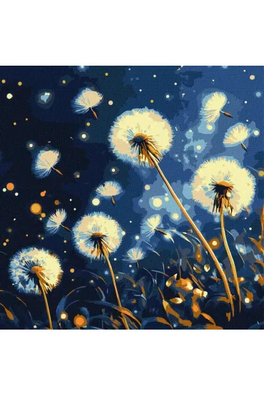 Malowanie po numerach - Fruwające mlecze