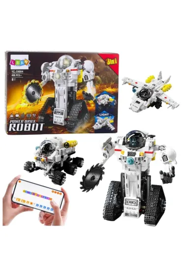  Klocki konstrukcyjne robot kosmiczny 3w1 408el