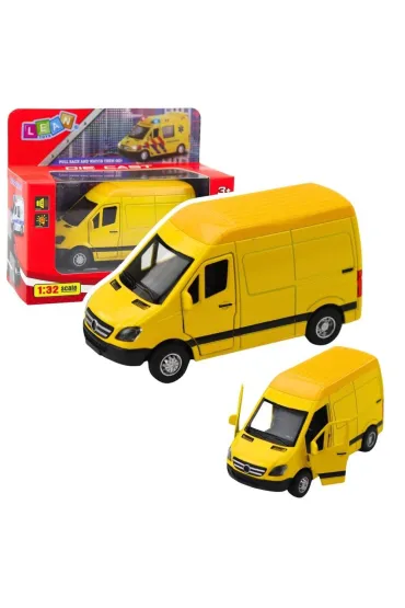 Samochód dostawczy metalowy z napędem Pull Back