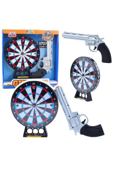 Rewolwer laserowy z tarczą światłem i dźwiękiem