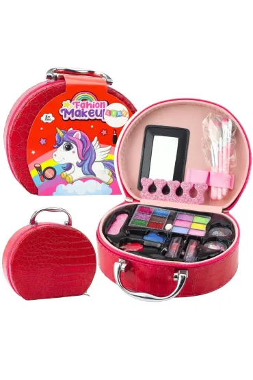 Zestaw piękności do makijażu czerwony