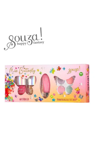 Kosmetyki do makijażu dla dzieci zestaw Motyl