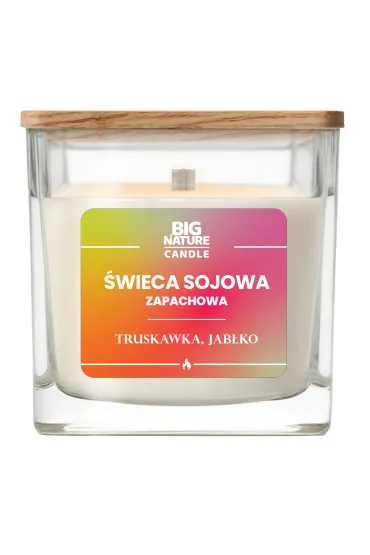 Świeca sojowa o zapachu Truskawka i Jabłko