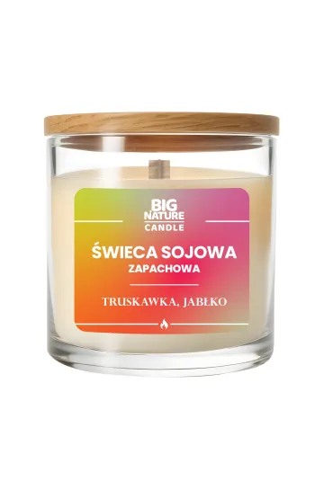 Świeca sojowa o zapachu Truskawka i Jabłko