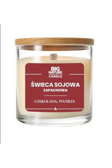 Świeca sojowa o zapachu Czekolada i Wanilia