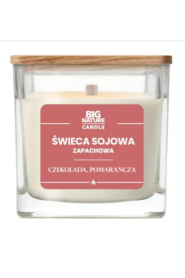 Świeca sojowa o zapachu Czekolada i Pomarańcza