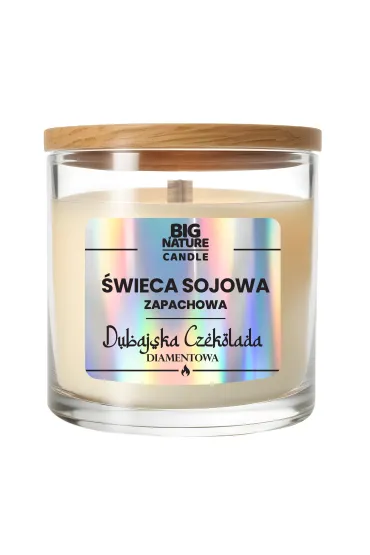Świeca sojowa o zapachu Czekolada Dubajska Diament