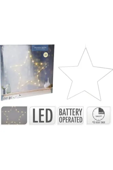 Dekoracyjna Gwiazda Led 45Cm Koopman