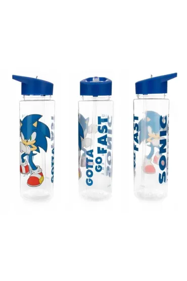 Bidon Sonic The Hedgehog Bidon 700 Ml – Licencjonowana Butelka Na Napoje Ze Słomką