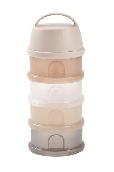 Pojemniki na mleko w proszku 4 komory przeźroczyste clay