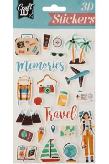 CCG naklejki 3D podróż CR6003 12107