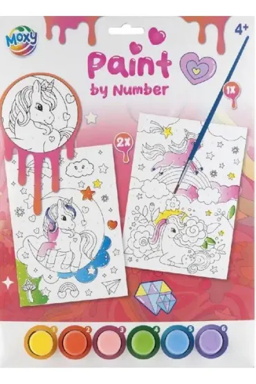 Malowanie po numerach A4 - Jednorożec