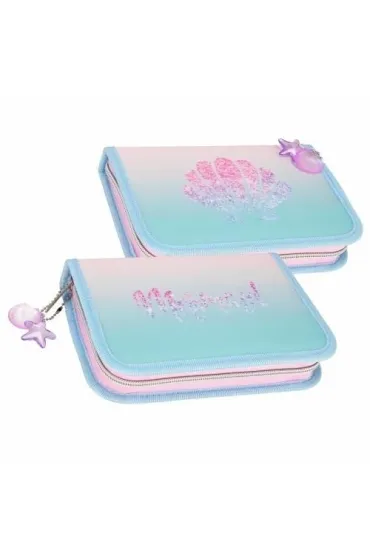 Piórnik 1zamek 2klapki z wyposażeniem Shell