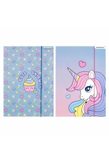 Teczka z gumką A4 Unicorn mix