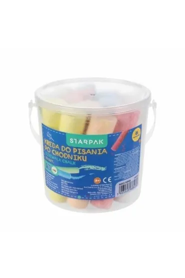 Kreda chodnikowa 6kol w wiaderku 15 szt