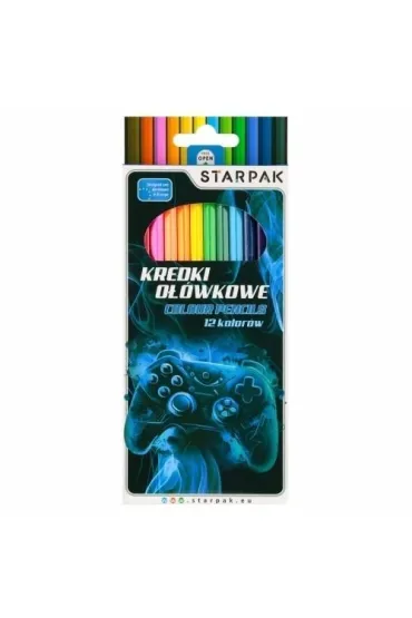 Kredki ołówkowe 12 kolorów Pad