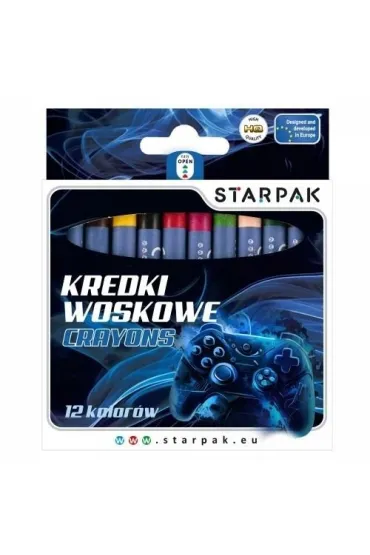 Kredki woskowe 12 kolorów Pad