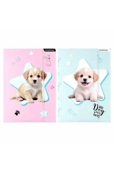 Teczka z gumką A4 Pieski mix