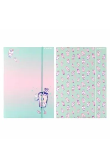 Teczka z gumką A4 Bubble Tea mix