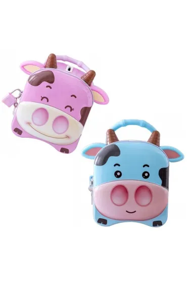 Skarbonka krowa kłódka MIX