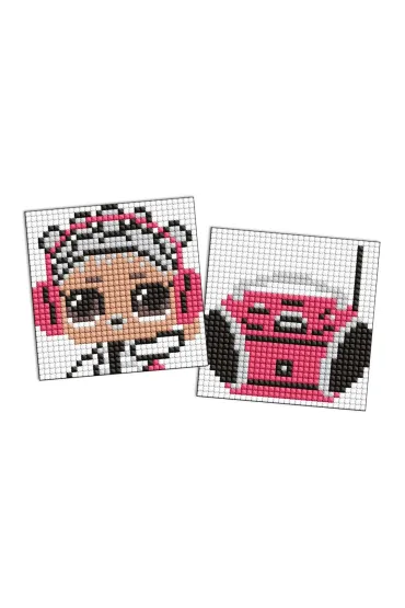 Diamentowa mozaika na magnes - LOL Boombox 9x9cm