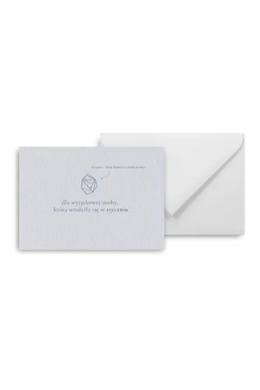 Mini kartka Urodziny styczeń